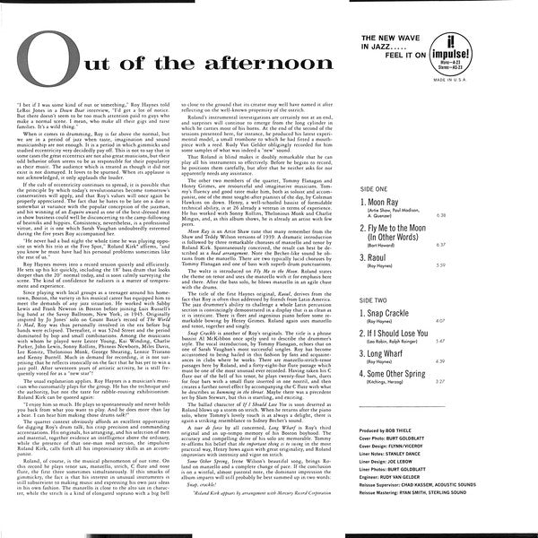 Out Of The Afternoon (Vinyl) | Mint (M) Mint (M)