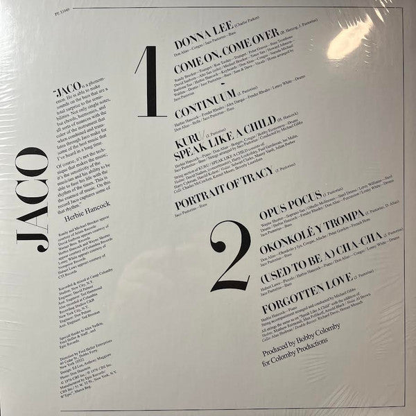 Jaco Pastorius - Jaco Pastorius (VINYL IMPORT 2026 REISSUE) |