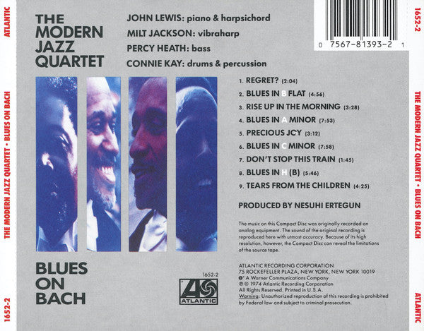 Blues On Bach (CD) | Mint (M) Mint (M)