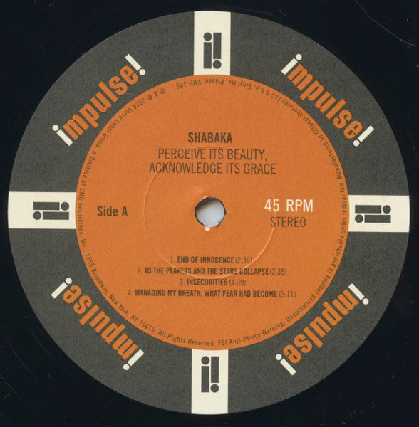 Perceive Its Beauty, Acknowledge Its Grace (2xVINYL / VMP) | Mint (M) Mint (M)