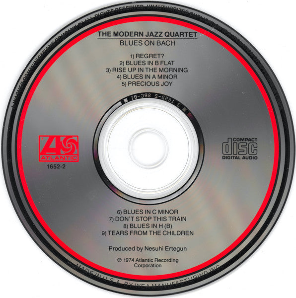 Blues On Bach (CD) | Mint (M) Mint (M)
