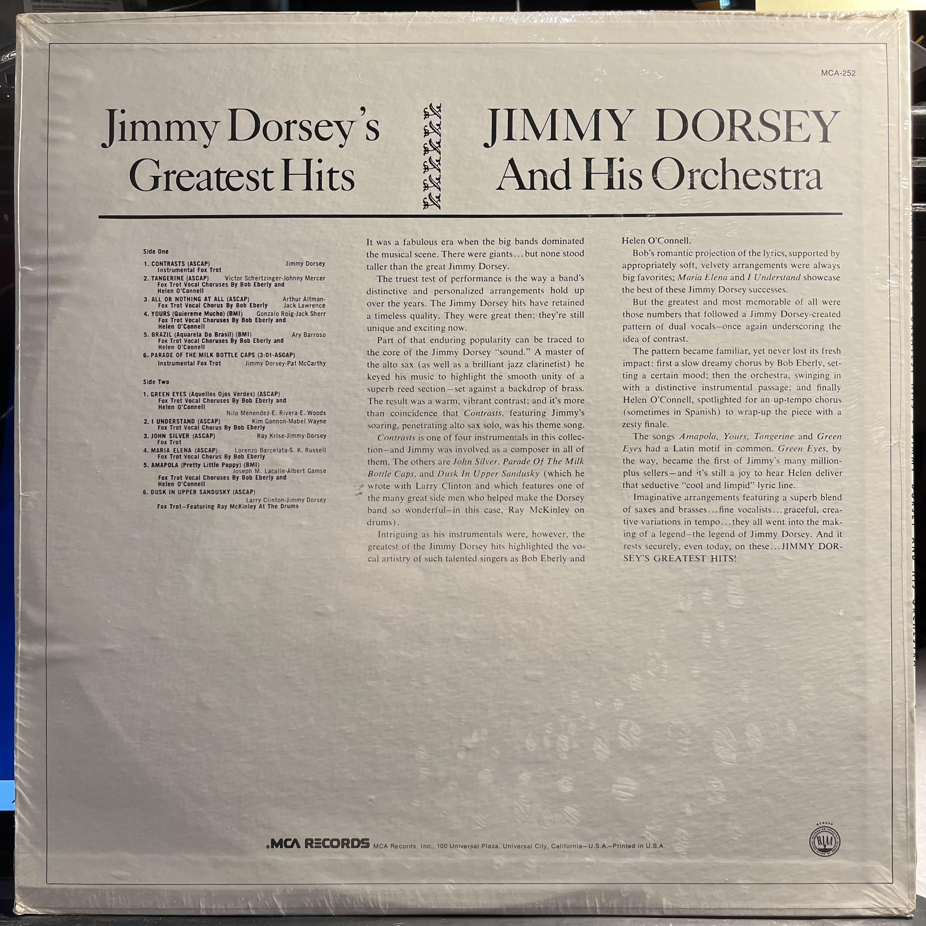 Jimmy Dorsey's Greatest Hits *SEALED* | Mint (M) Mint (M)