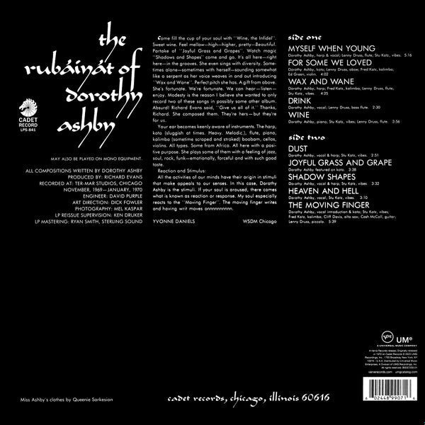 The Rubaiyat Of Dorothy Ashby (180 GRAM VINYL) | Mint (M) Mint (M)