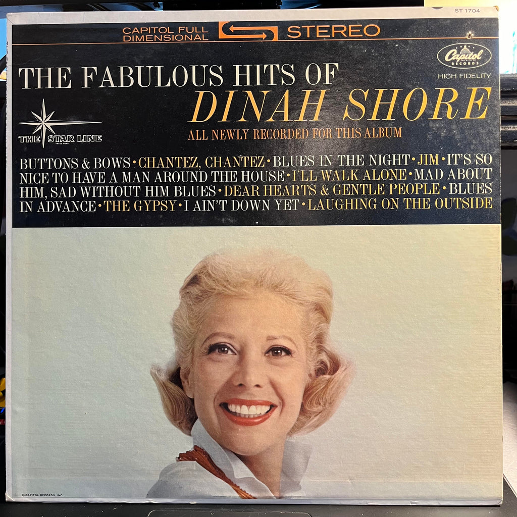 Dinah Shore - The Fabulous Hits Of Dinah Shore | Excellent (EX) Near Mint (NM)