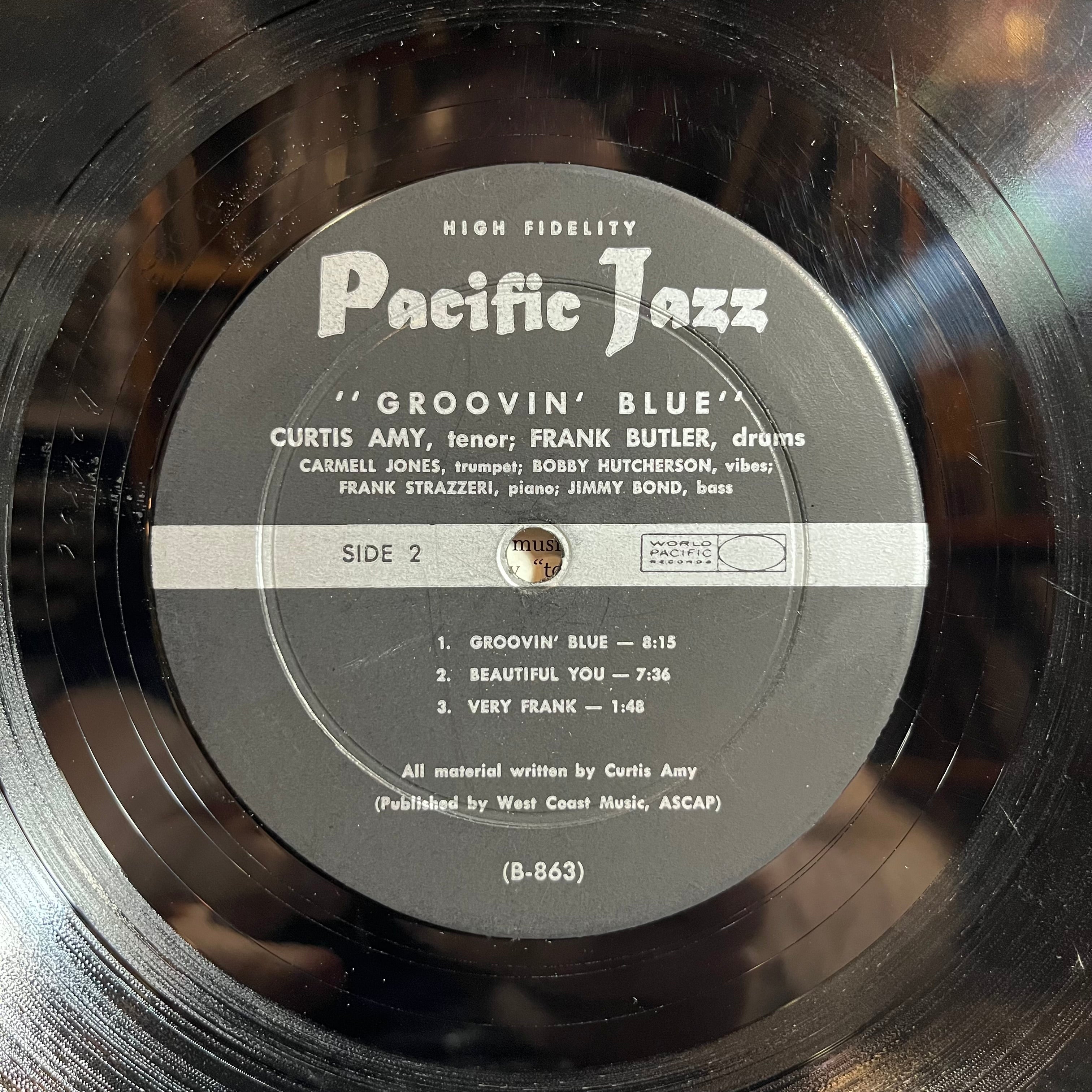 Curtis Amy - Groovin' Blue (VINYL) | Good Plus (G+)