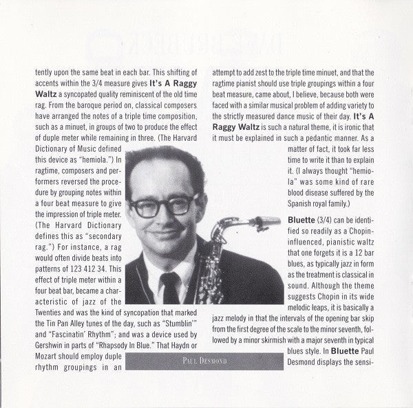 The Dave Brubeck Quartet - Time Further Out (Miro Reflections) (CD) |