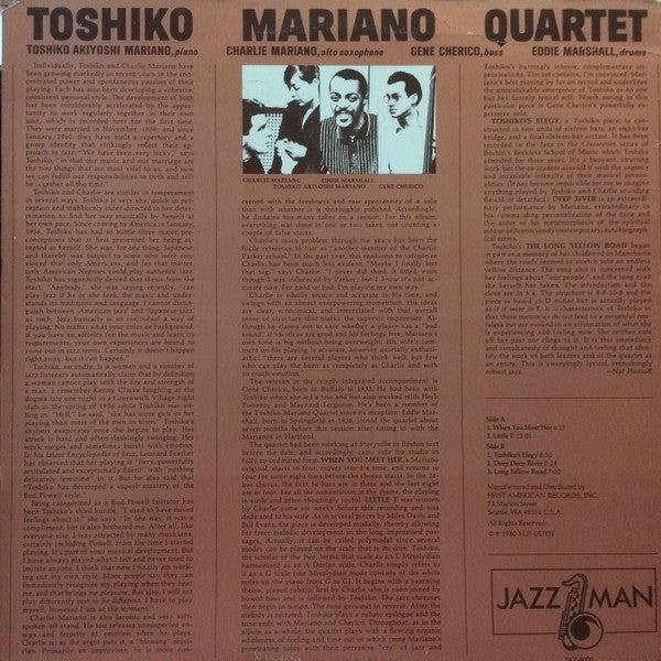 Toshiko Mariano Quartet - Toshiko Mariano Quartet | Near Mint (NM) Near Mint (NM)