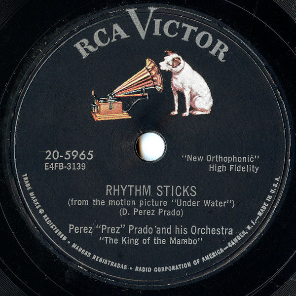 Perez Prado And His Orchestra - Cherry Pink And Apple Blossom White / Rhythm Sticks *78 RPM* | Very Good (VG) Generic
