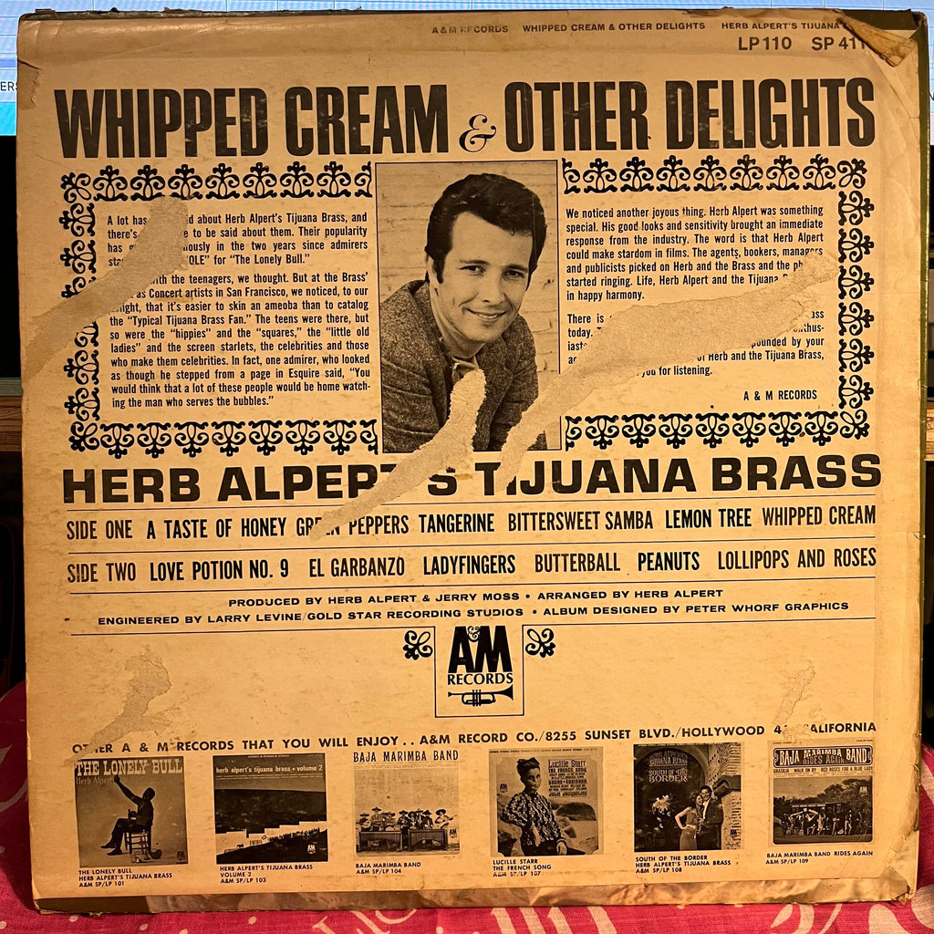 Herb Alpert & The Tijuana Brass - Whipped Cream & Other Delights | Very Good (VG) Very Good (VG)