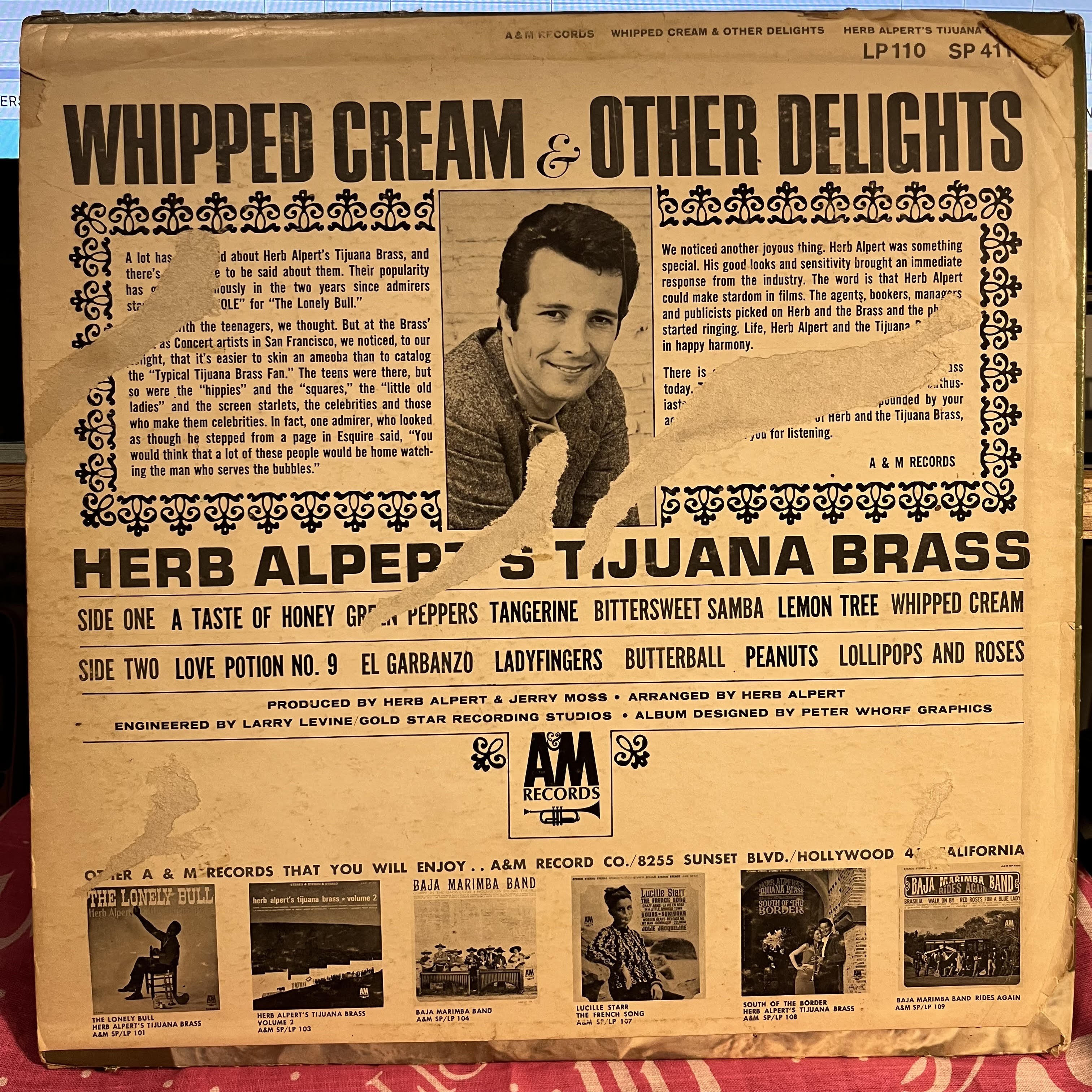Herb Alpert & The Tijuana Brass - Whipped Cream & Other Delights | Very Good (VG) Very Good (VG)