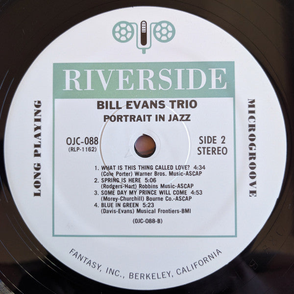 The Bill Evans Trio - Portrait In Jazz (VINYL) | Mint (M) Mint (M)