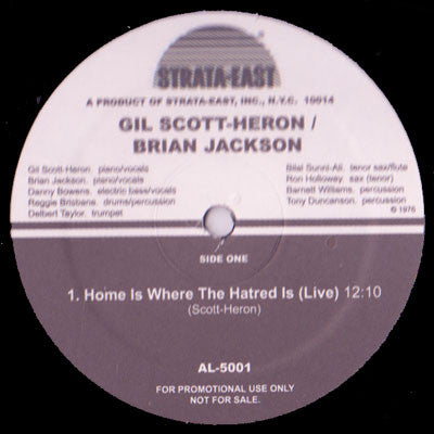 Home Is Where The Hatred Is (Live) / The Bottle (Live) | Mint (M) Generic