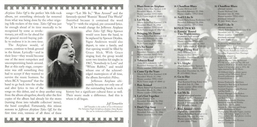 Jefferson Airplane – Jefferson Airplane Takes Off Music CD