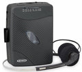 Jensen SCR-75-HP Classic Personal Cassette Player with AM FM Radio (Black) |