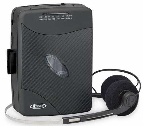 Jensen SCR-75-HP Classic Personal Cassette Player with AM FM Radio (Black) |