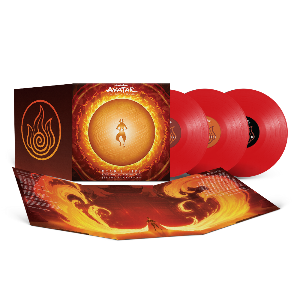 Jeremy Zuckerman - Avatar: The Last Airbender - Book 3: Fire (Music From The Animated Series) [Red Vinyl] [3LP] Vinyl Record