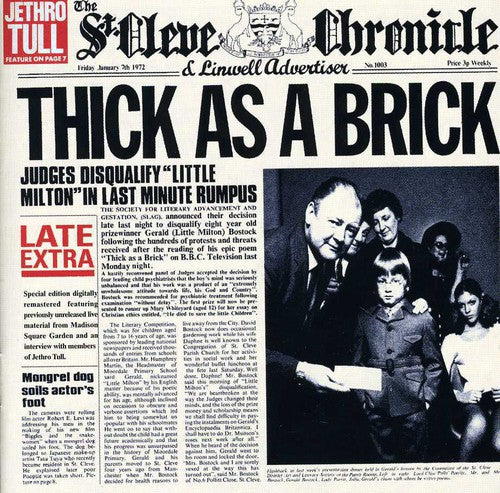 Thick As A Brick (Remastered, Bonus Tracks) Music CD