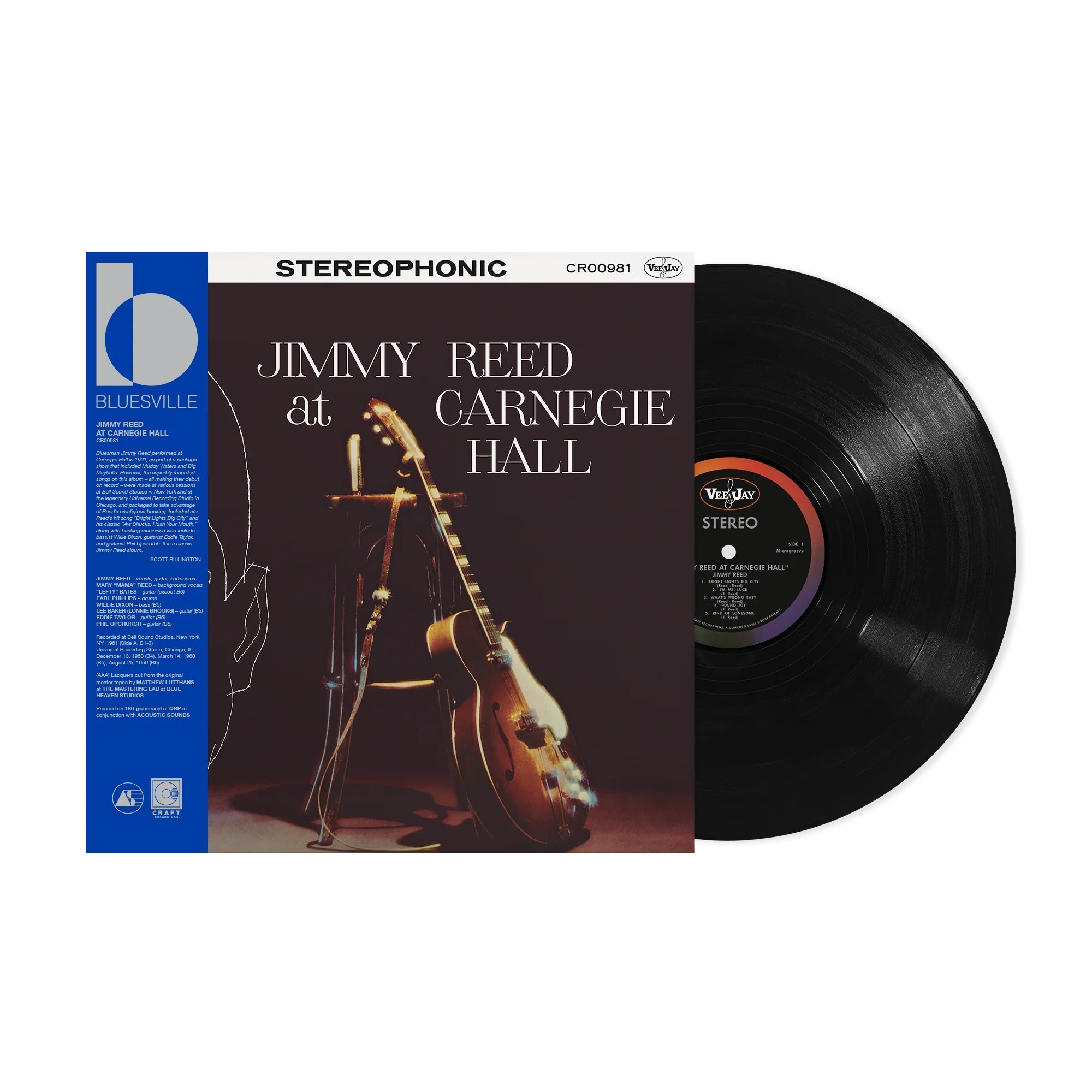 Jimmy Reed - Jimmy Reed At Carnegie Hall (Bluesville Acoustic Sounds Series) [180G LP] [Vinyl] Vinyl Record