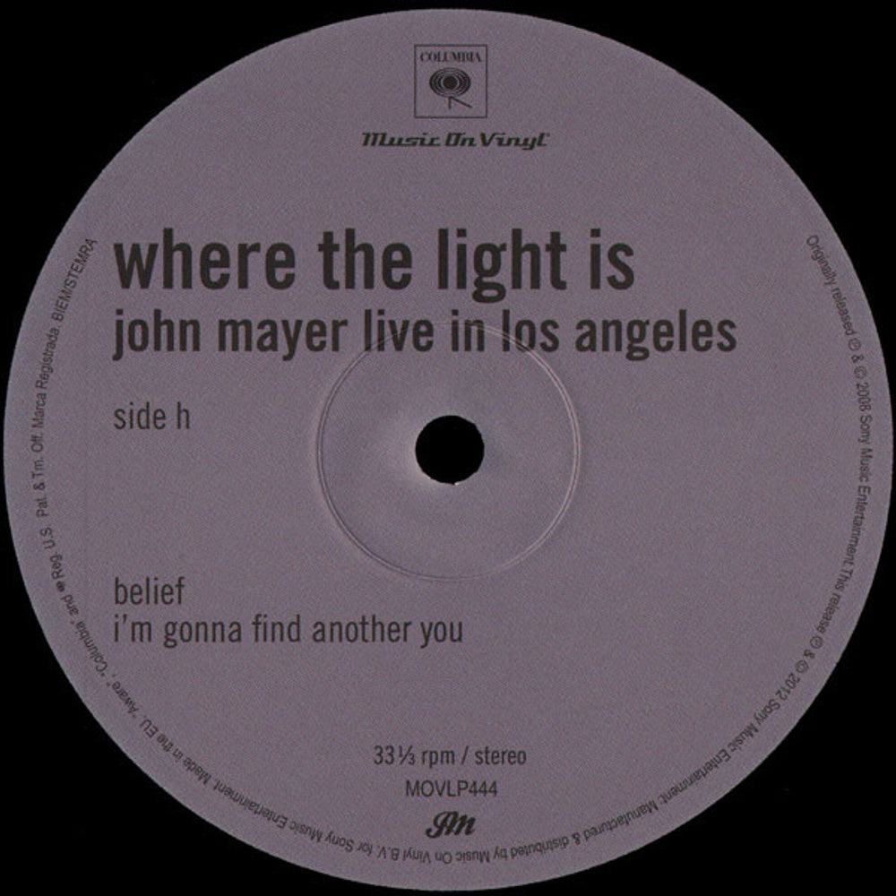 John Mayer – Where The Light Is (4-LP Vinyl) Vinyl Record