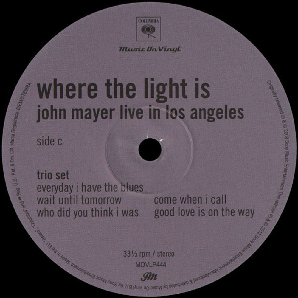 John Mayer – Where The Light Is (4-LP Vinyl) Vinyl Record