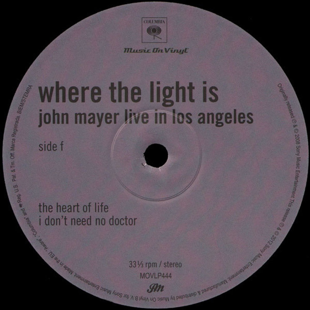 John Mayer – Where The Light Is (4-LP Vinyl) Vinyl Record