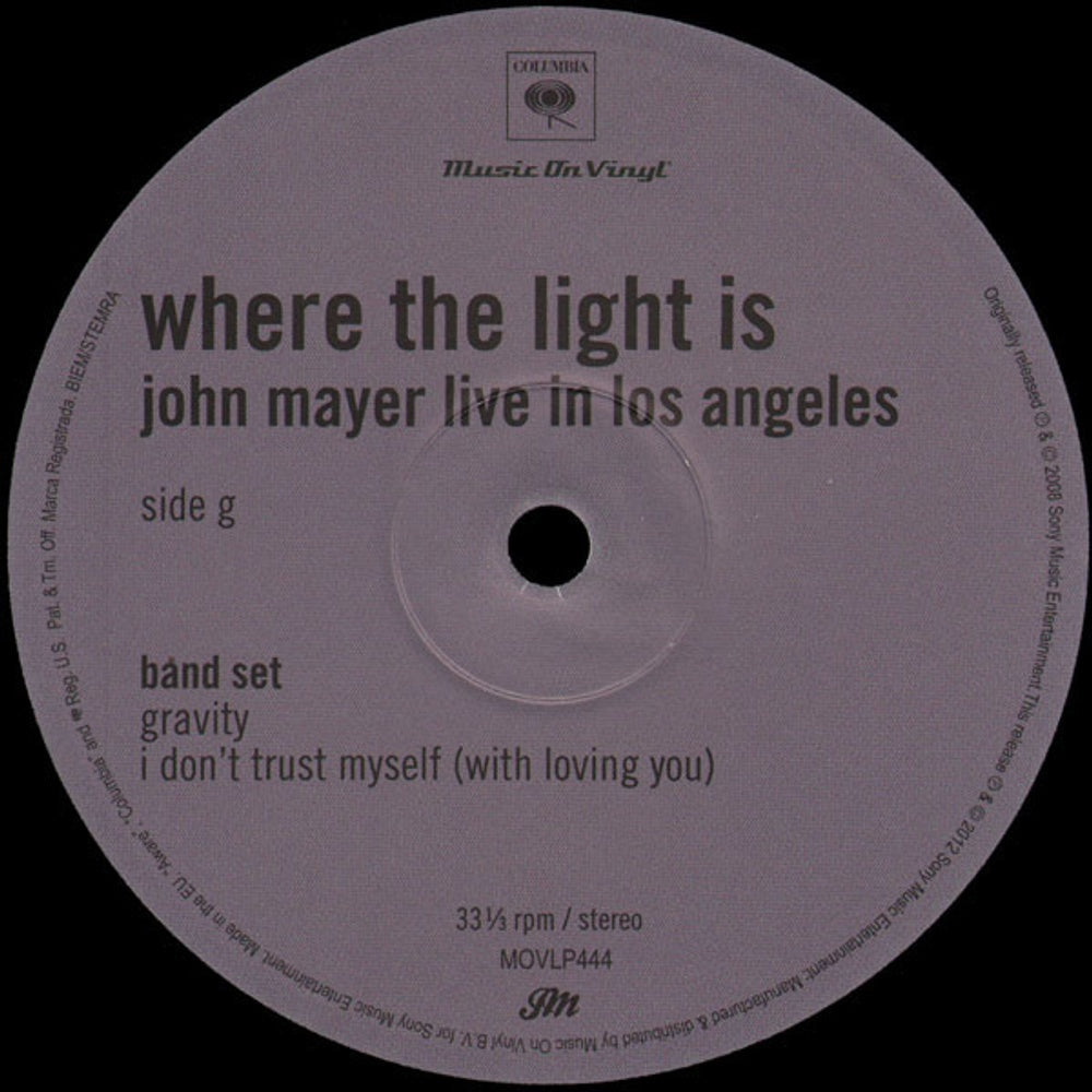 John Mayer – Where The Light Is (4-LP Vinyl) Vinyl Record