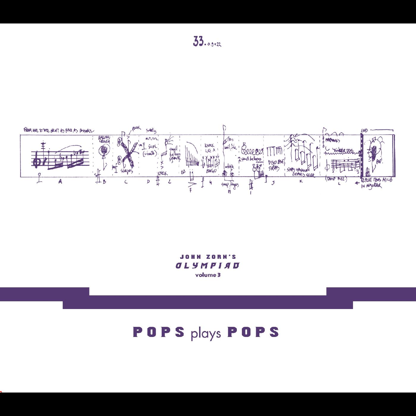 John Zorn‚Äôs Olympiad Vol. 3 - Pops Plays Pops - Eugene Chadbourne Plays The Book Of Heads Music CD