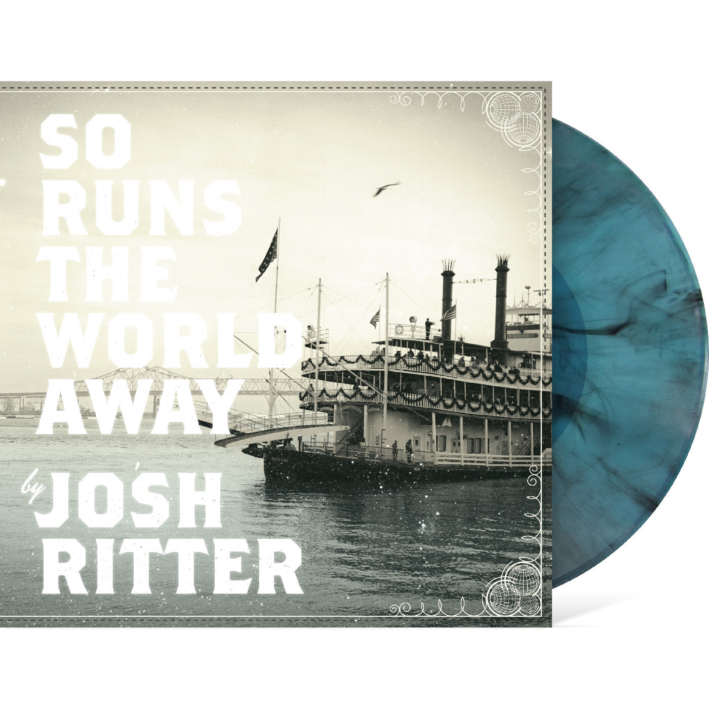 Josh Ritter - So Runs The World Away (Seaglass With Black Swirl Vinyl) Vinyl Record