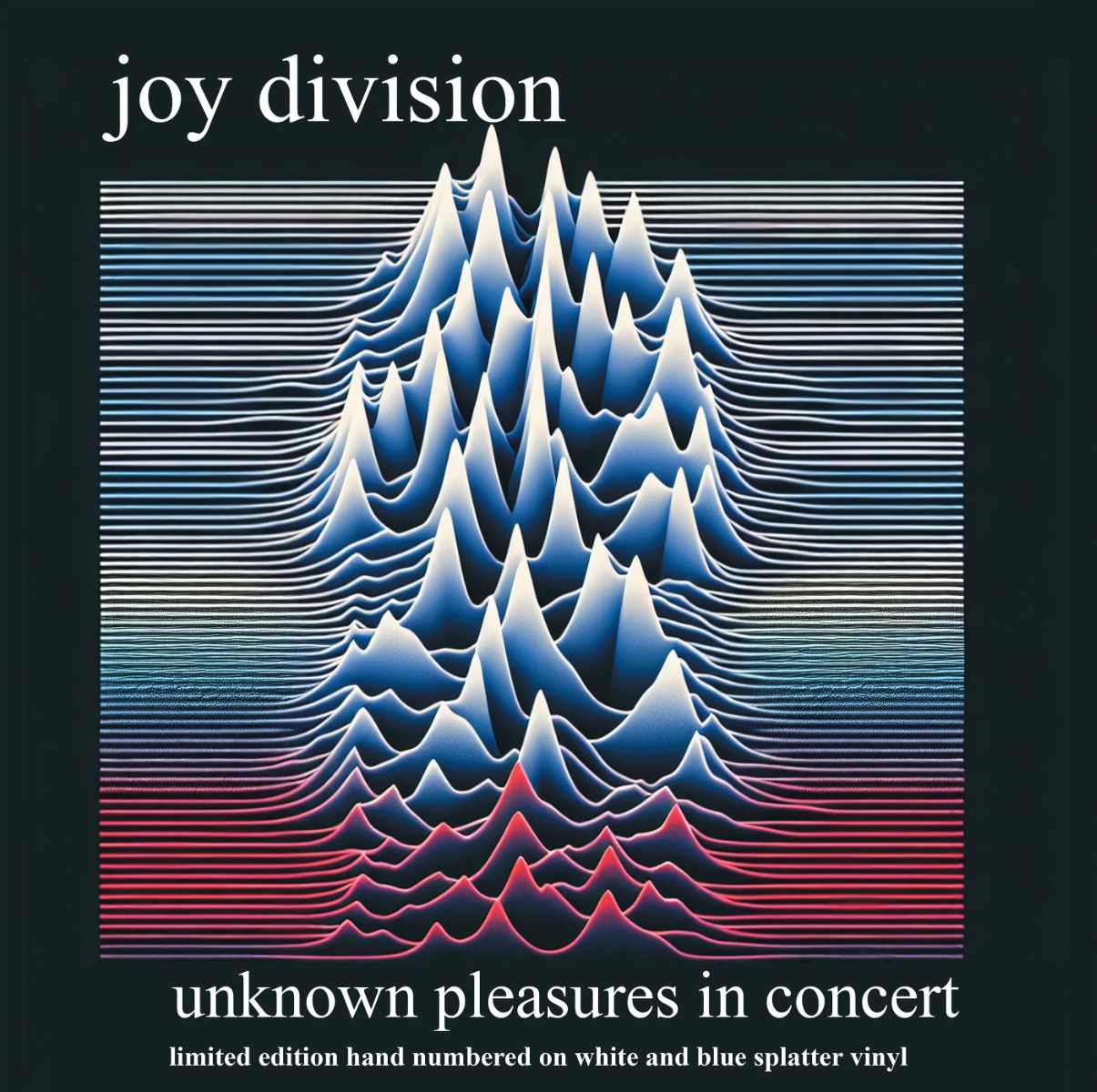 Unknown Pleasures In Concert (Limited Edition, Hand Numbered, White & Blue Splatter Colored Vinyl) [Import] Vinyl Record