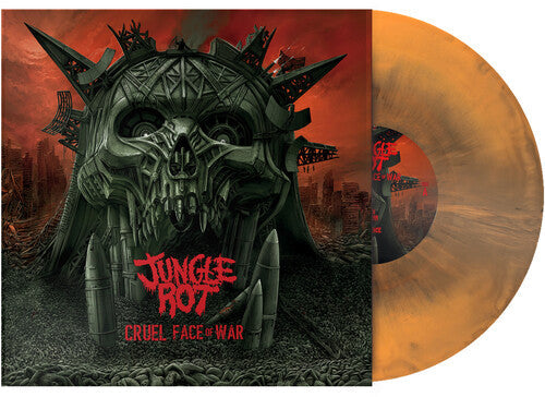 Jungle Rot - Cruel Face Of War [Black, Orange] Vinyl Record