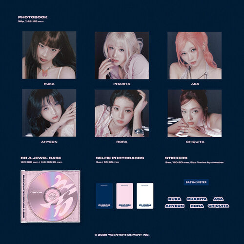 BABYMONSTER - (PRESALE 5/8/26) Choom / Choom (POSTER STICKER CD) | Mint (M) Mint (M)