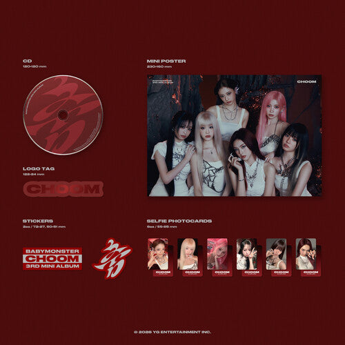 BABYMONSTER - (PRESALE 5/8/26) Choom / Choom (POSTER STICKER CD) | Mint (M) Mint (M)