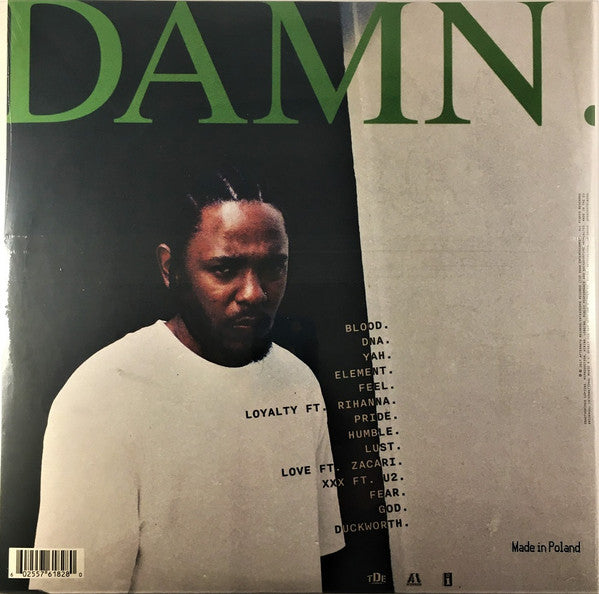 Kendrick Lamar Damn. Top Dawg Entertainment, Aftermath Entertainment, Interscope Records, Aftermath/Interscope Records 2xLP, Album, RE, Gat Mint (M) Mint (M)
