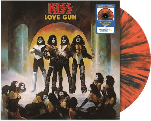 KISS Love Gun (Limited Edition, Tangerine/ Aqua Splatter Colored Vinyl) Vinyl Record