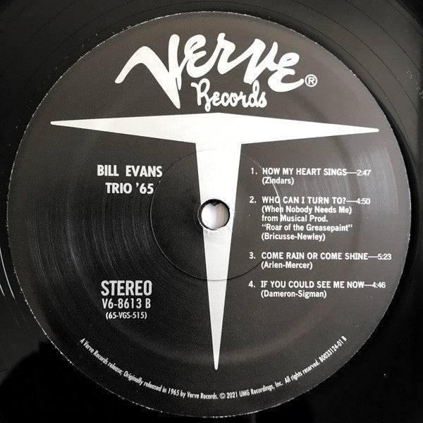 Bill Evans – Bill Evans: Trio '65 (LP Vinyl) Vinyl Record