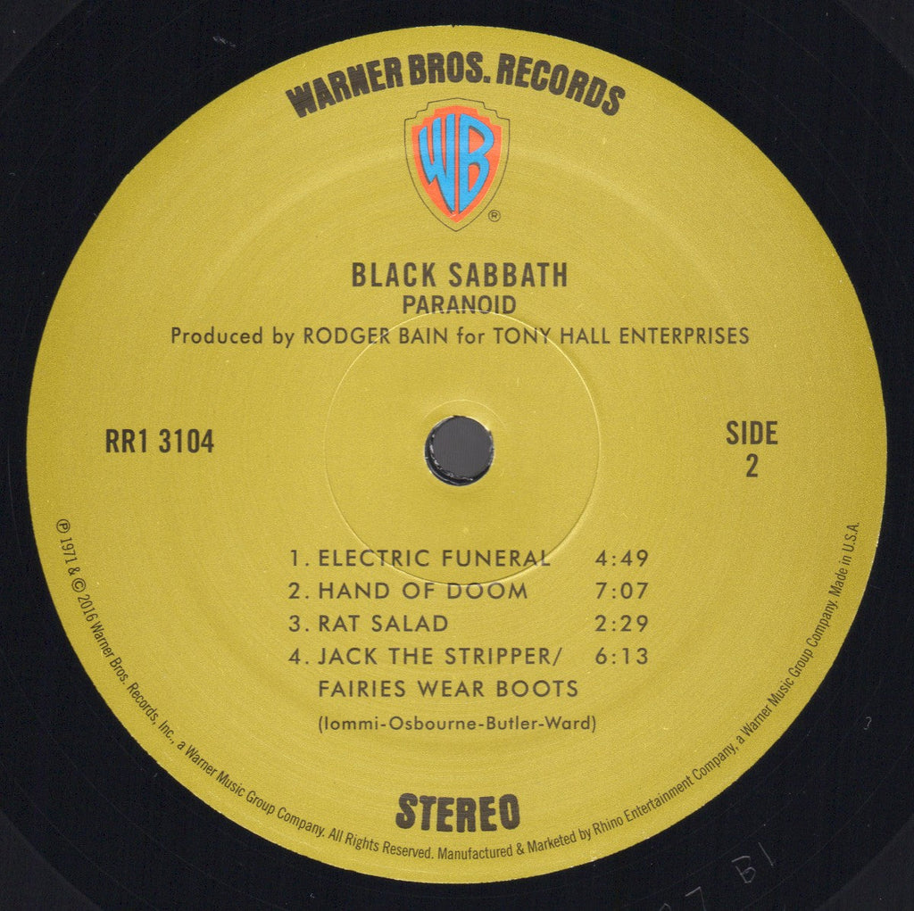 Black Sabbath – Paranoid (LP Vinyl) Vinyl Record