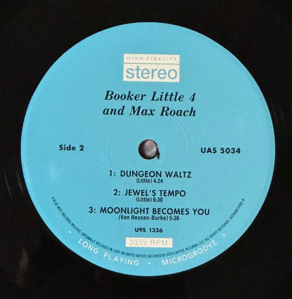 Booker Little – Booker Little 4 & Max Roach (LP Vinyl) Vinyl Record