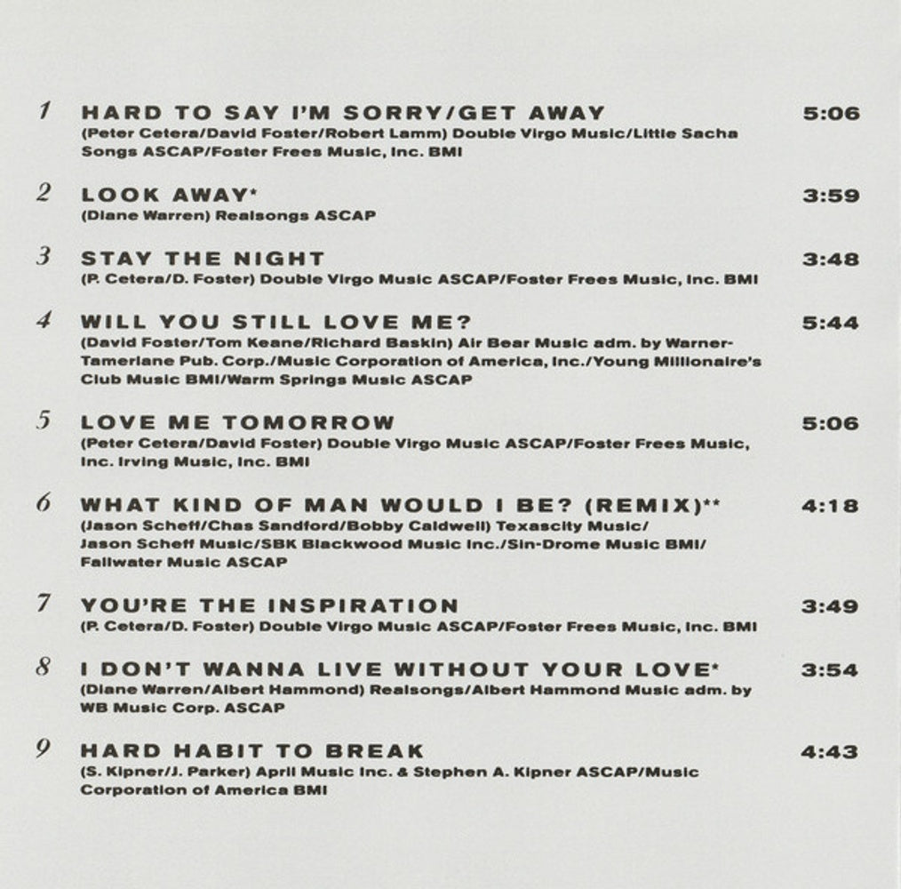 Chicago – Greatest Hits 1982-1989 Music CD