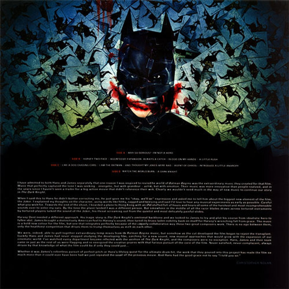 The Dark Knight - Original Motion Picture Soundtrack (2-LP Vinyl) Vinyl Record