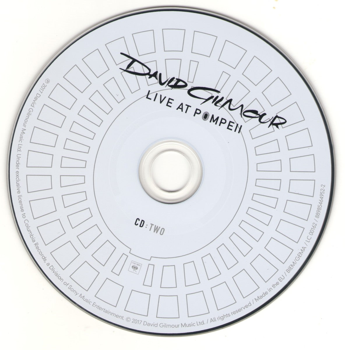 David Gilmour – Live At Pompeii (2-CD) Music CD