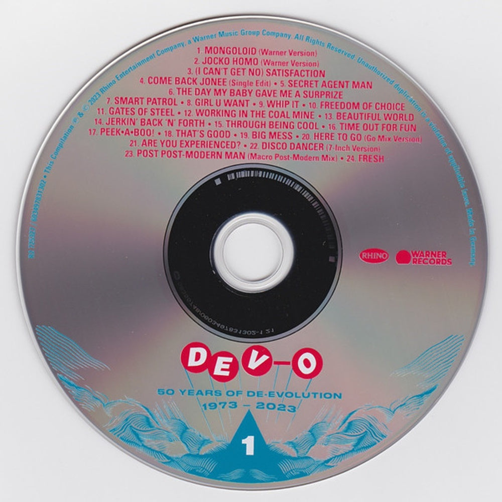 Devo – 50 Years of De-Evolution 1973–2023 (2-CD) Music CD