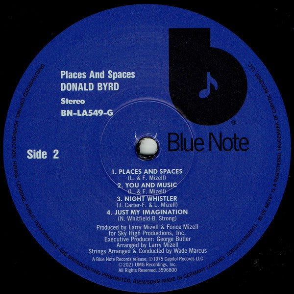 Donald Byrd – Places And Spaces (LP Vinyl) Vinyl Record