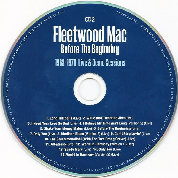 Fleetwood Mac – Before The Beginning: Live 1968-1970 (3-CD) Music CD
