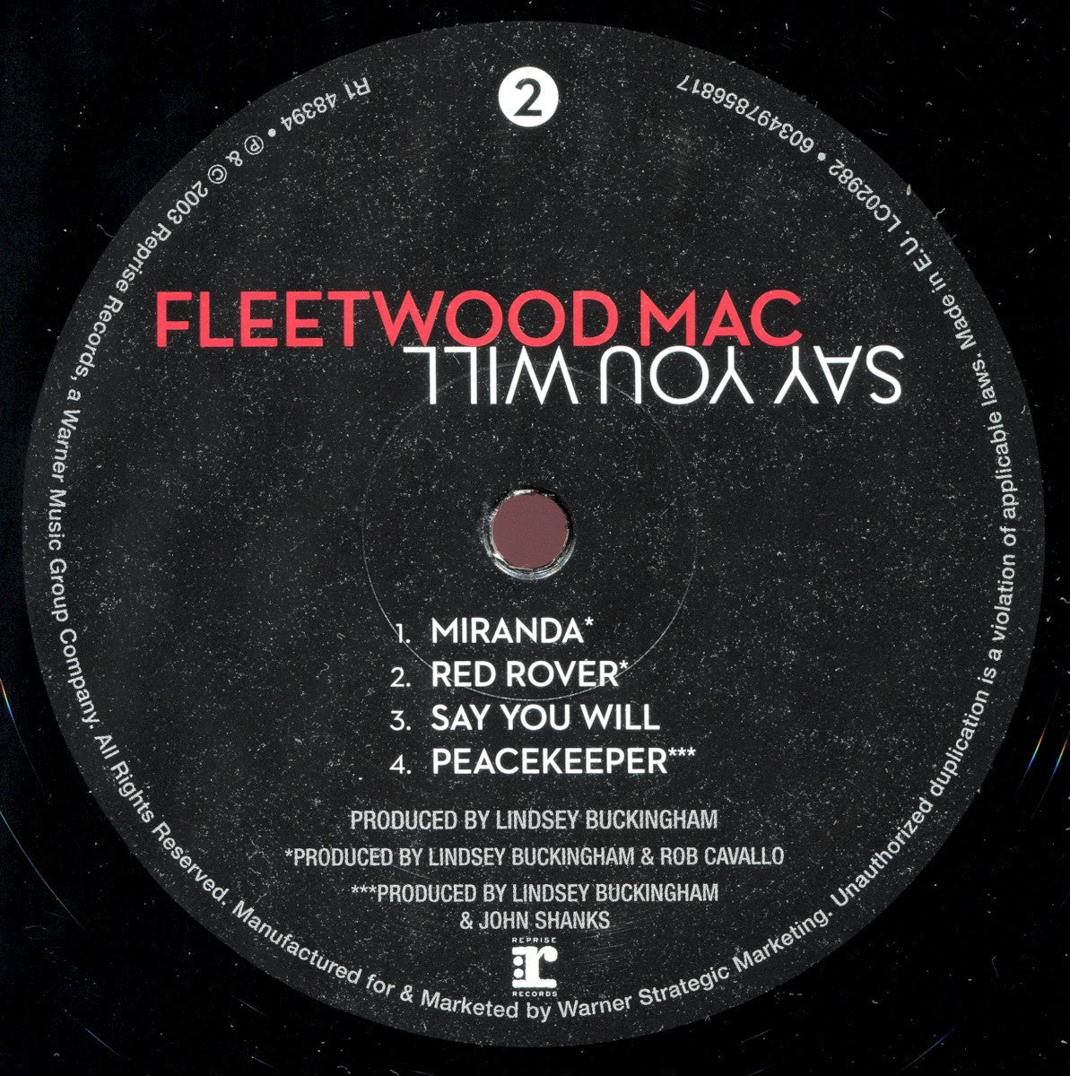 Fleetwood Mac – Say You Will (2-LP Vinyl) Vinyl Record