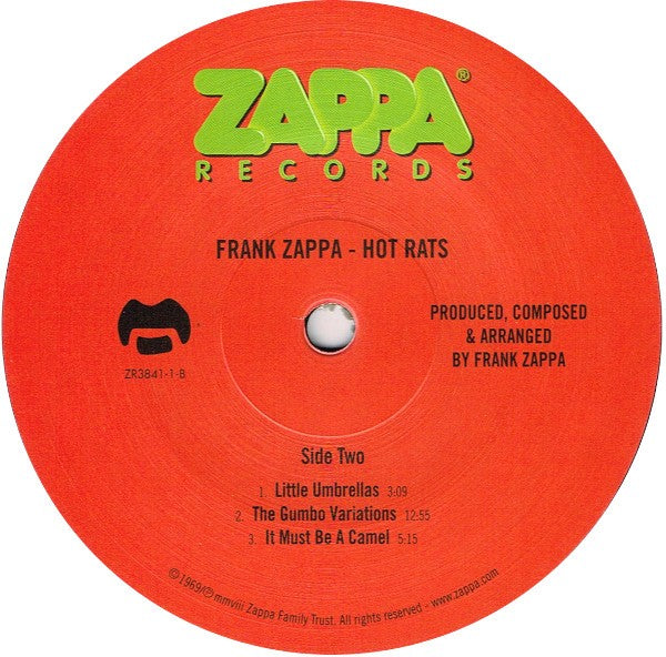 Frank Zappa – Hot Rats (LP Vinyl) Vinyl Record