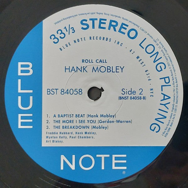 Hank Mobley – Roll Call (LP Vinyl) Vinyl Record
