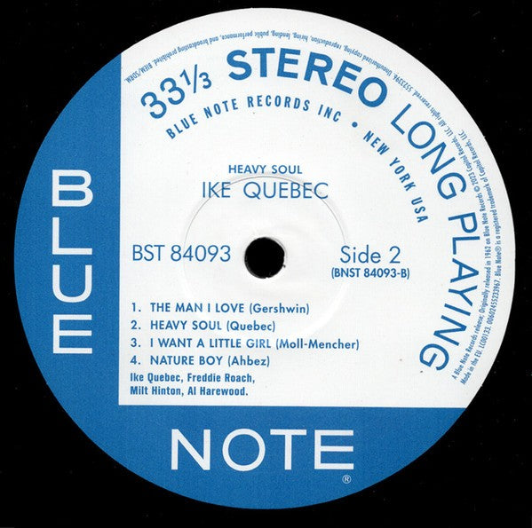 Ike Quebec – Heavy Soul (LP Vinyl) Vinyl Record