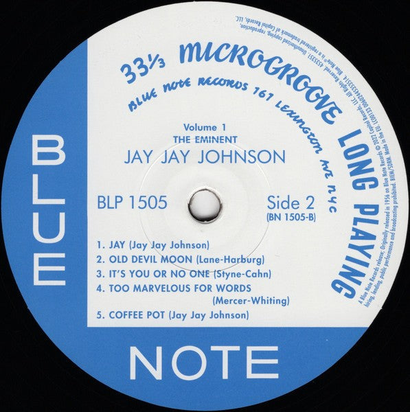 J.J. Johnson – The Eminent Jay Jay Johnson, Vol. 1 (LP Vinyl) Vinyl Record