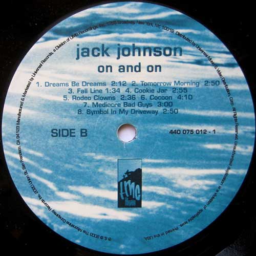 Jack Johnson – On and On (LP Vinyl) Vinyl Record