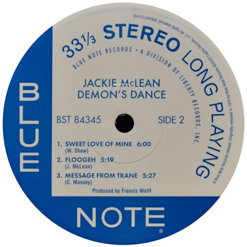Jackie Mclean – Demon's Dance (LP Vinyl) Vinyl Record